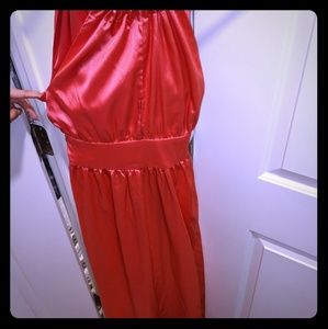 Hi-lo J-Lo Fuschia Pink Silky Dress